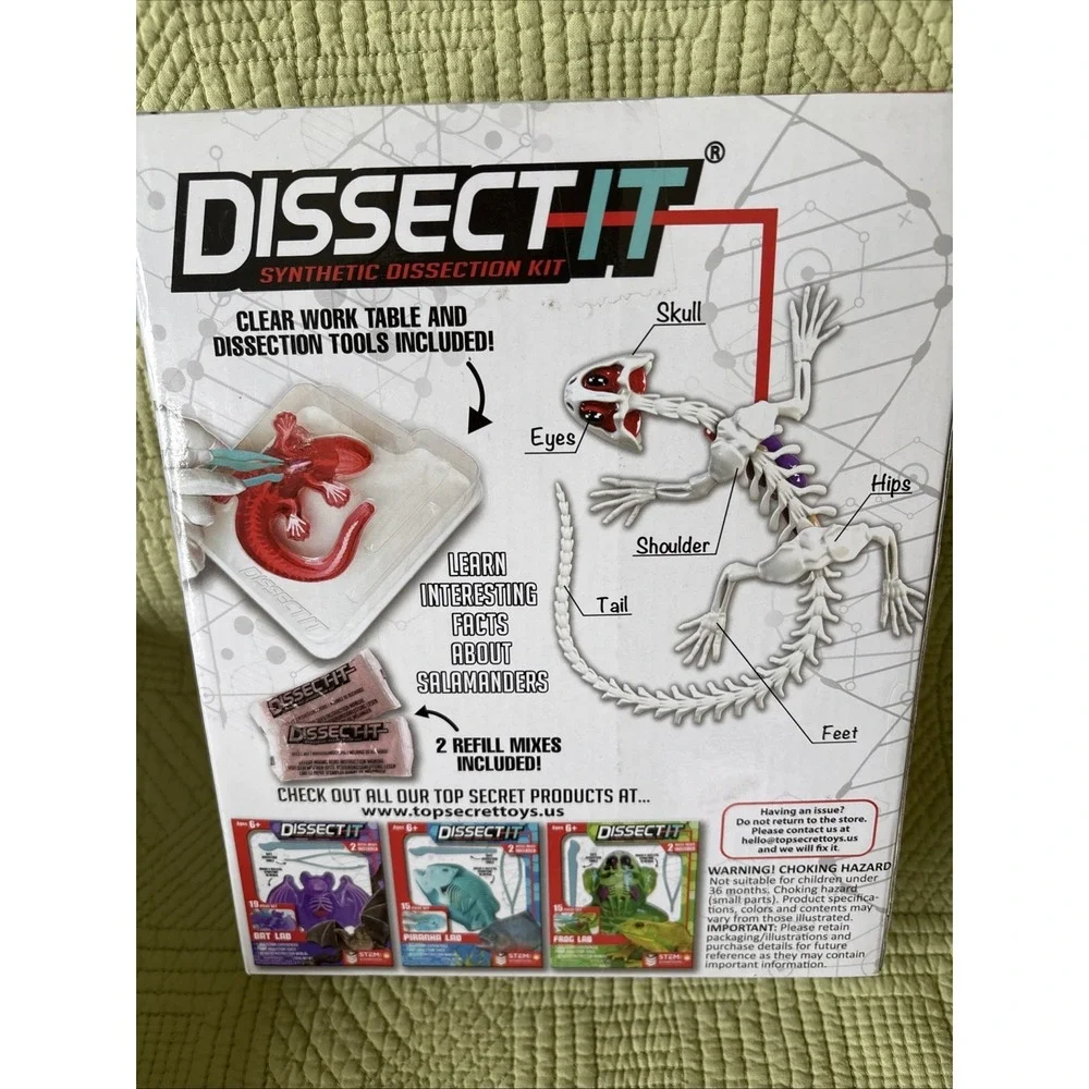 Dissect-It Salamander Lab Dissection Kit Homeschooling Interactive Stem Toy New